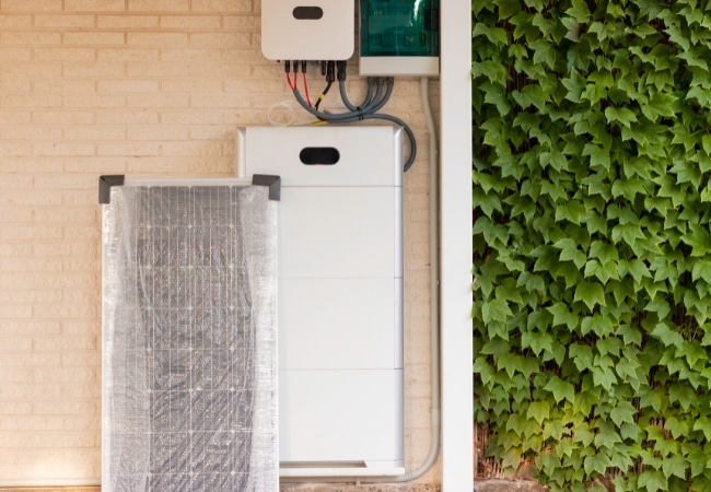 Bateria de recarga de la energía solar